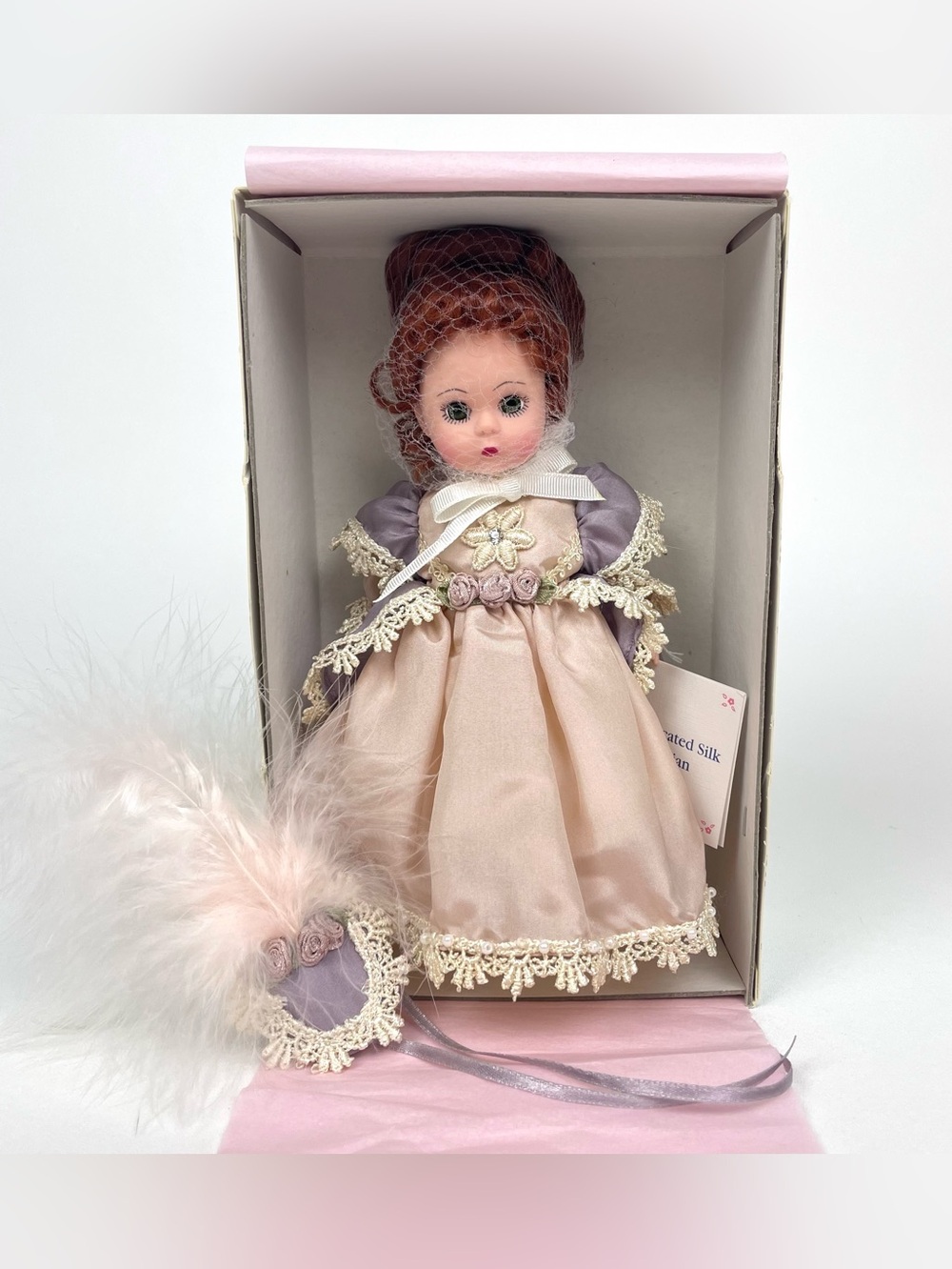 Madame Alexander Sophisticated Silk Victorian Doll 26780 8” Red Hair Box Tag